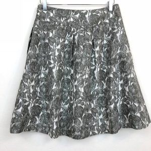 J. Crew Sketchbook Roses Belle Silk Taffeta Skirt